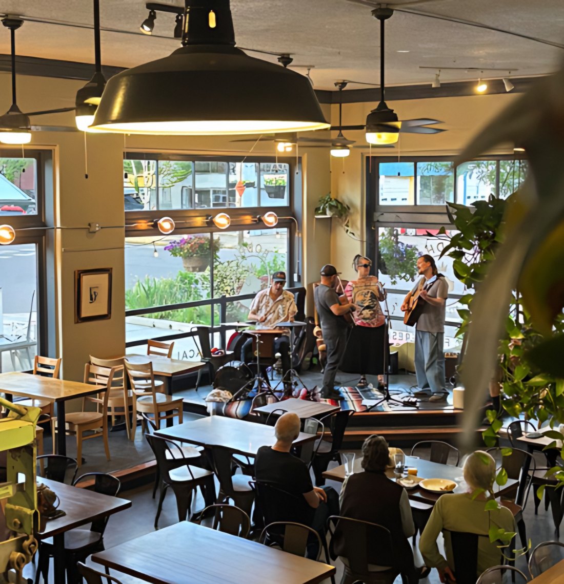 Live music event at the café